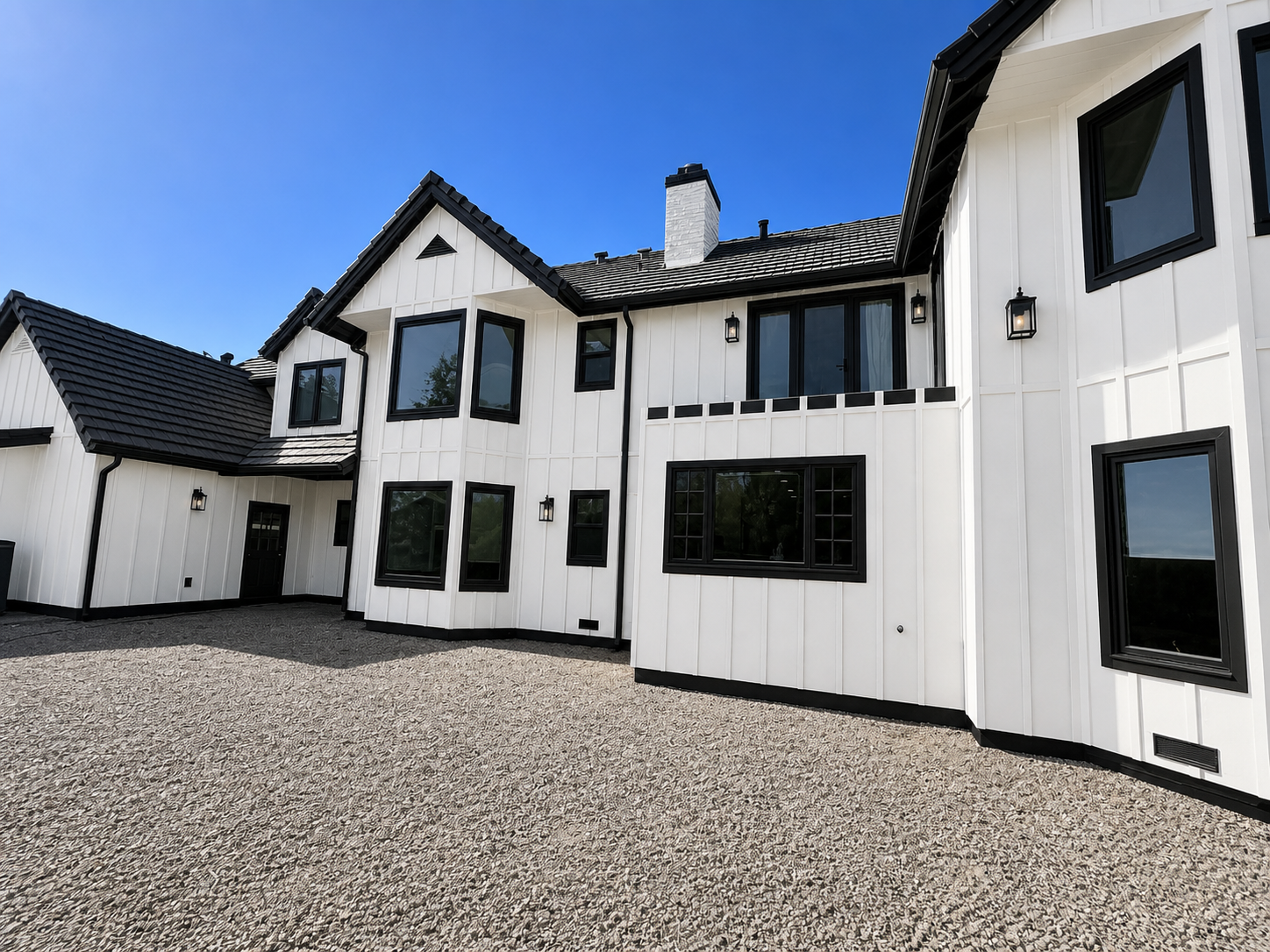 Finished siding installation on residential home