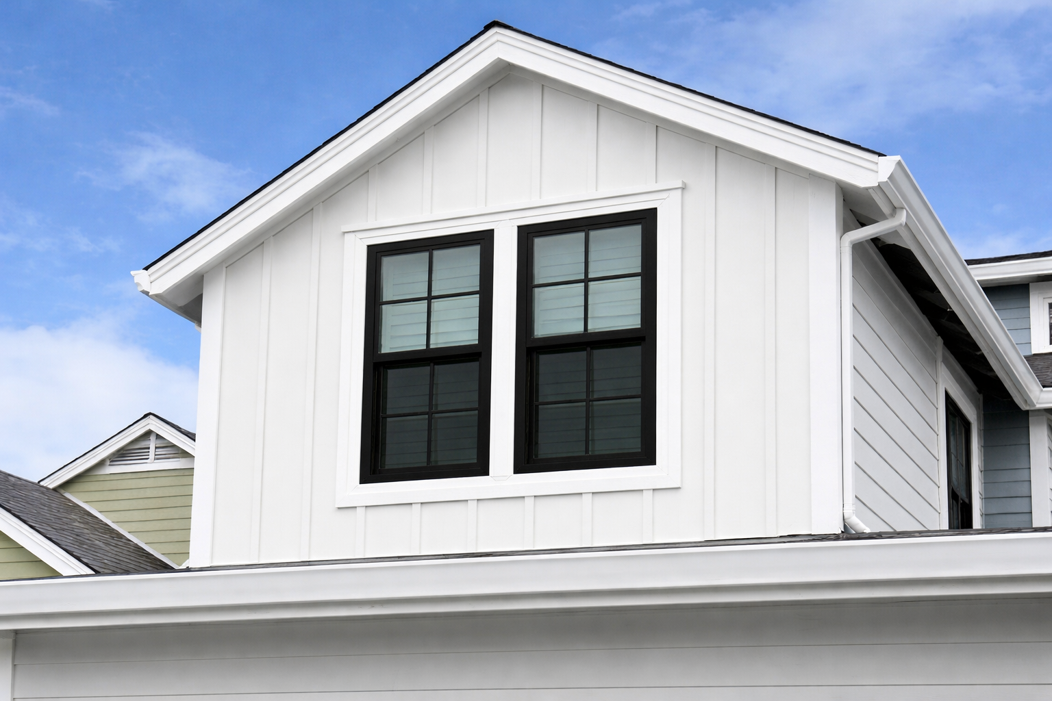 Home exterior siding and trim improvement project