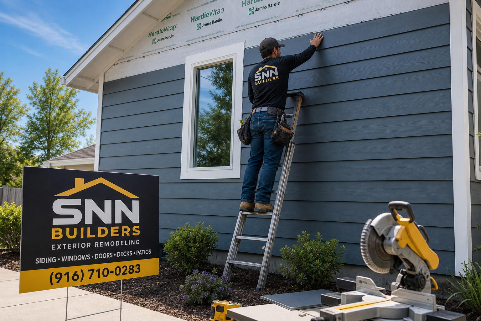 Siding installation in Sacramento CA by SNN Builders